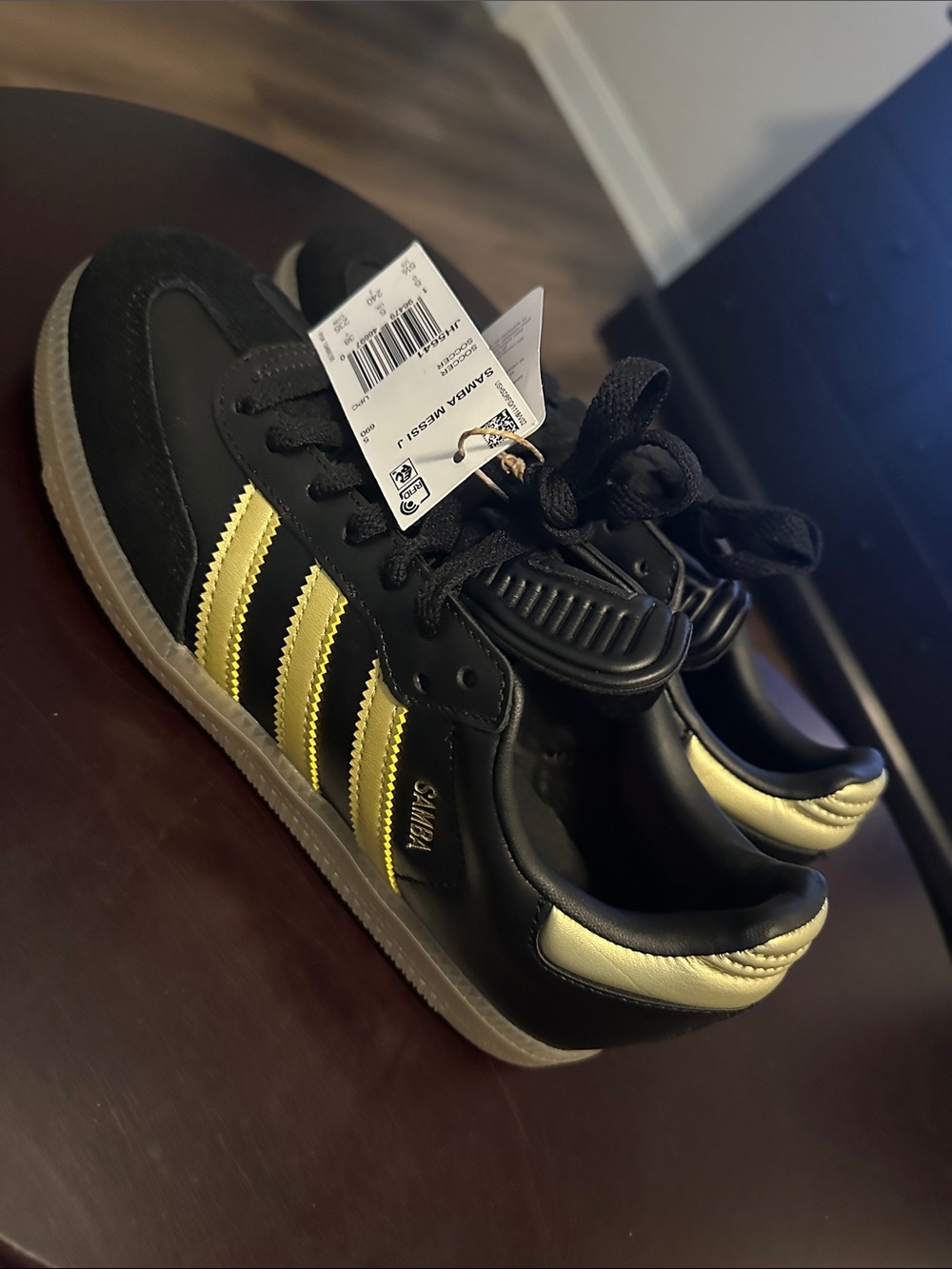 Adidas Black and Gold Samba Classic Sneakers. No original box. - Picture 10 of 16